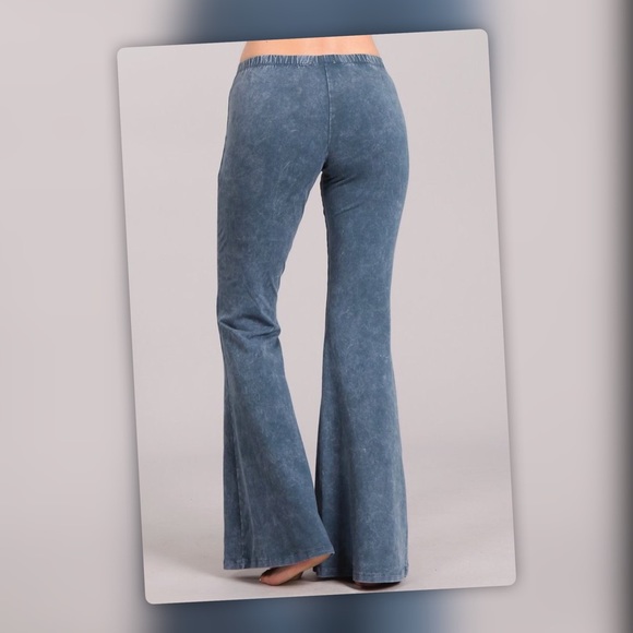 Soft Denim Cotton Blend Comfy Lounge Yoga Leggings - Picture 5 of 6